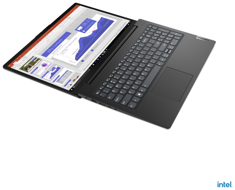 Цена Ноутбук LENOVO V15 15,6'FHD/Celeron N4500/8Gb/256Gb/Int/Dos (82QY00PERU)