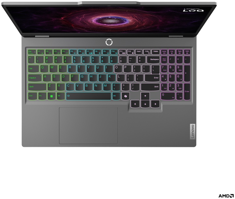 Фото Ноутбук LENOVO LOQ3 15.6"FHD/Ryzen 5-8645HS/16Gb/1TB/GF RTX4050 6GB/NOS (83DX00BGRK)
