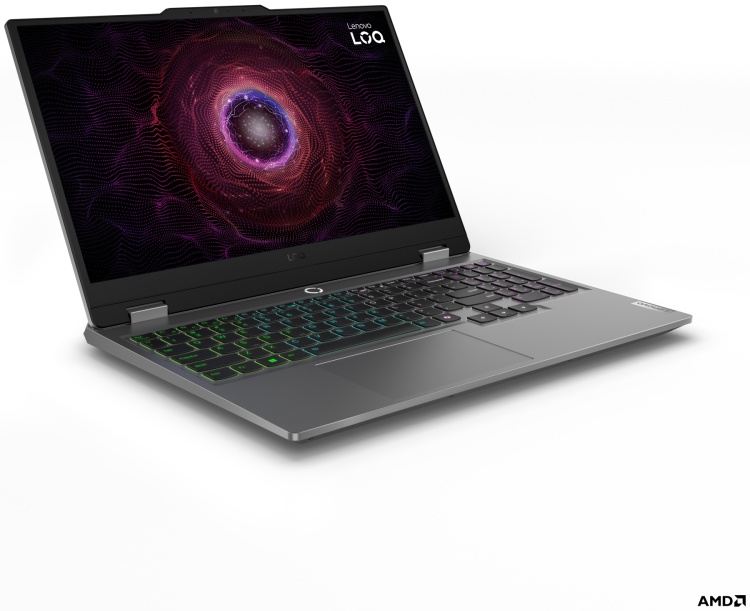 Фотография Ноутбук LENOVO LOQ3 15.6"FHD/Ryzen 5-8645HS/16Gb/1TB/GF RTX4050 6GB/NOS (83DX00BGRK)