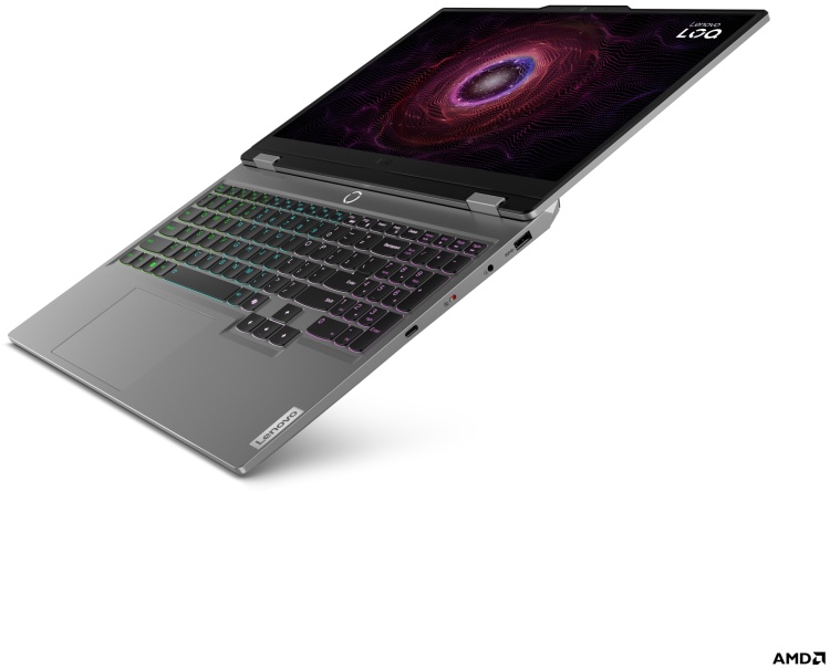 Купить Ноутбук LENOVO LOQ3 15.6"FHD/Ryzen 5-8645HS/16Gb/1TB/GF RTX4050 6GB/NOS (83DX00BGRK)