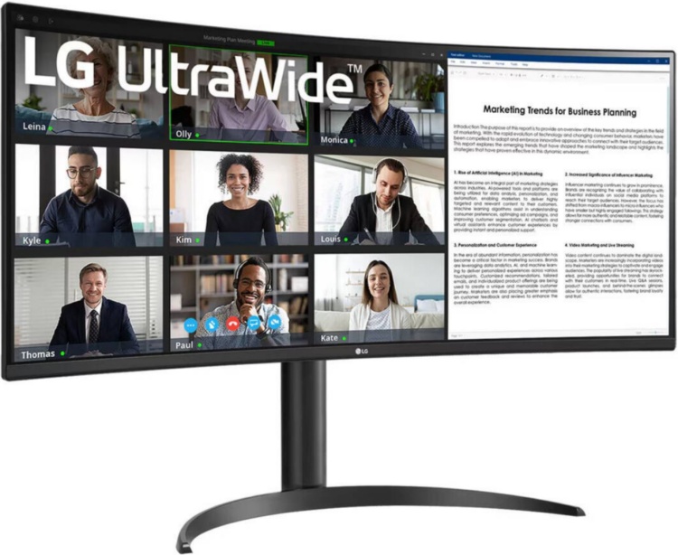 Фото Монитор LG 34WR55QK-B.ARUZ