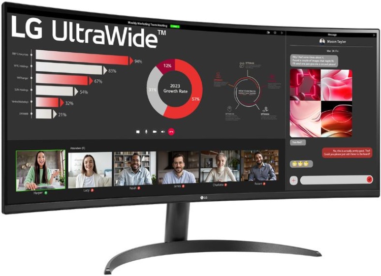 Фотография Монитор LG 34WR50QK-B