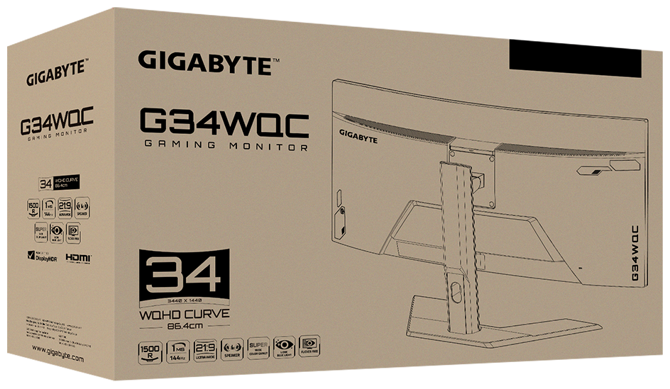 Монитор GIGABYTE G34WQC-EK заказать