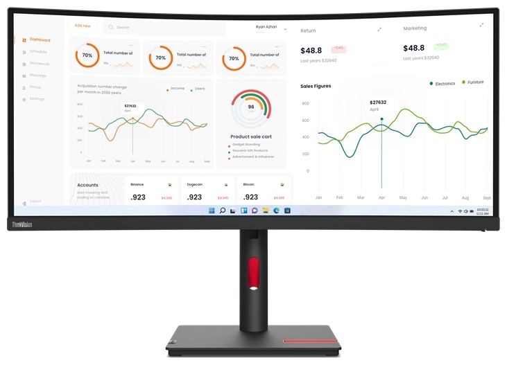 Монитор LENOVO ThinkVision T34w-30 (63D4GAT1EU)