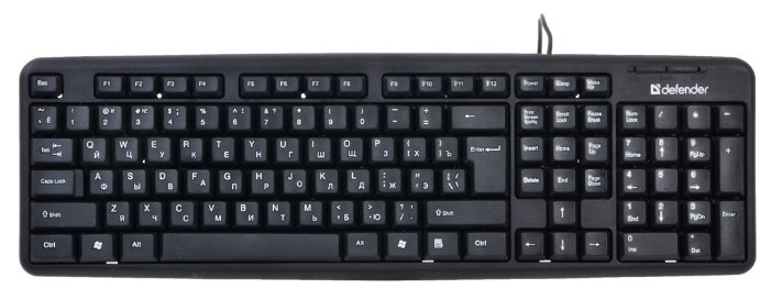 картинка Клавиатура DEFENDER Element HB-520 PS/2 RU Black от магазина 1.kz