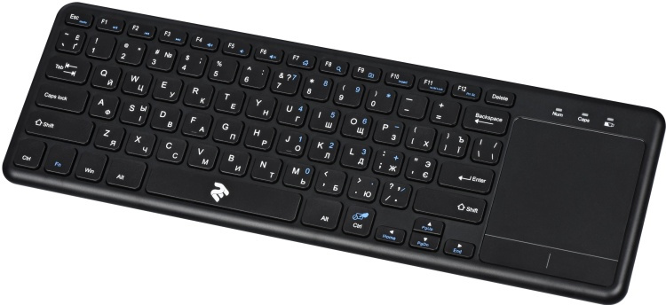 Фото Клавиатура 2E Touch Keyboard KT100 WL Black (2E-KT100WB)