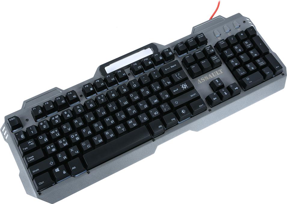 Цена Клавиатура DEFENDER Assault GK-350L RGB Silver