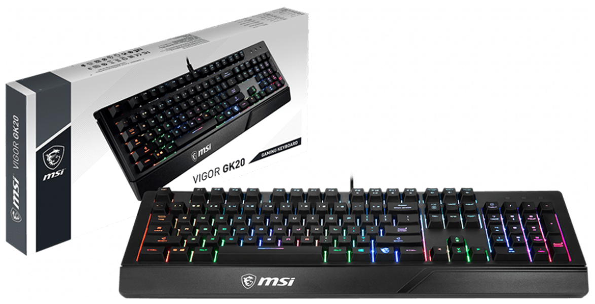 Картинка Клавиатура MSI Vigor GK20 RGB Black