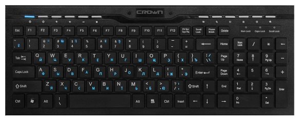 Клавиатура CROWN CMMK-855 Black + мышь