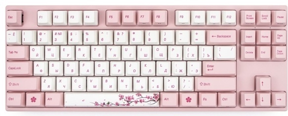 Фото Клавиатура VARMILO VEM87 Sakura R1 EC V2 Rose (A33A042B0A3A17A036)