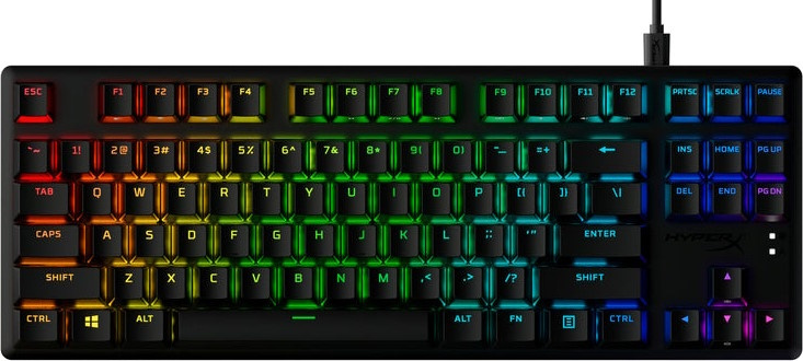 Фото Клавиатура HyperX Alloy Origins Core PBT HX Aqua TKL (US) 639N9AA