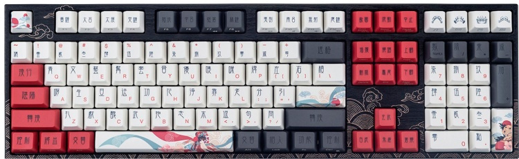 Клавиатура VARMILO VEM108 Beijing Opera EC V2 Sakura Black (A36A028A9A3A06A025)