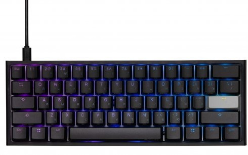 Клавиатура DUCKY One 2 Mini, Cherry Silent Red, RGB LED, UA/RU, Black-White (DKON2061ST-SRUPDAZT1)