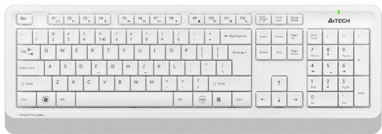 Фотография Клавиатура A4tech Fstyler FG1010S White USB + мышь