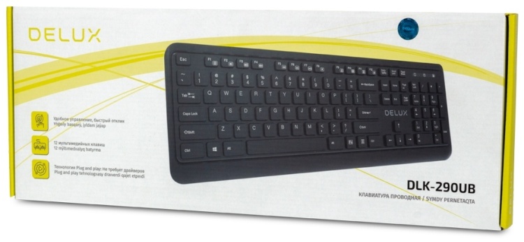 Картинка Клавиатура DELUX DLK-290UB