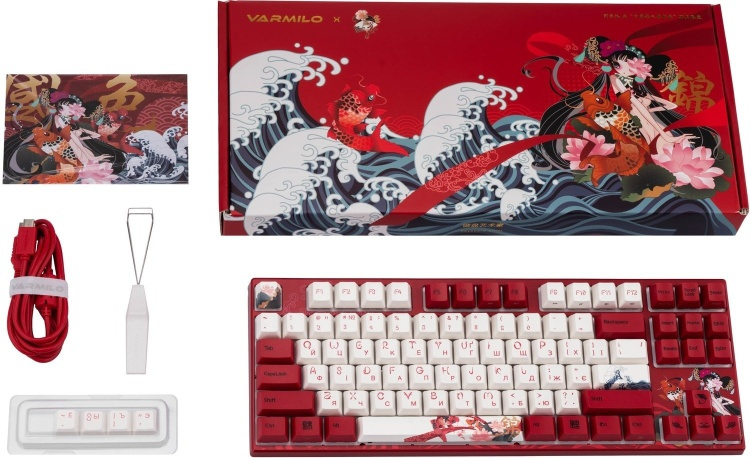 Клавиатура VARMILO VEM87 Koi EC V2 Sakura (A33A039A9A3A17A034) Казахстан