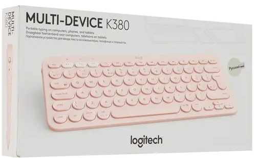 Цена Клавиатура LOGITECH K380 ROSE (920-010569)