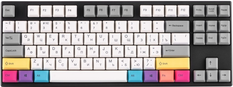 Клавиатура VARMILO VEM87 CMYK EC V2 Daisy (A33A024A8A3A17A007)