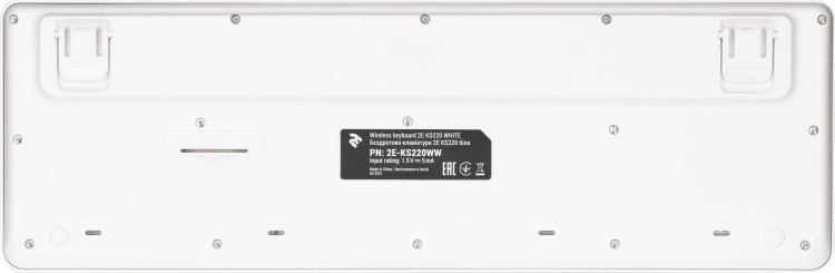 Картинка Клавиатура 2Е KS220 WL White (2E-KS220WW)