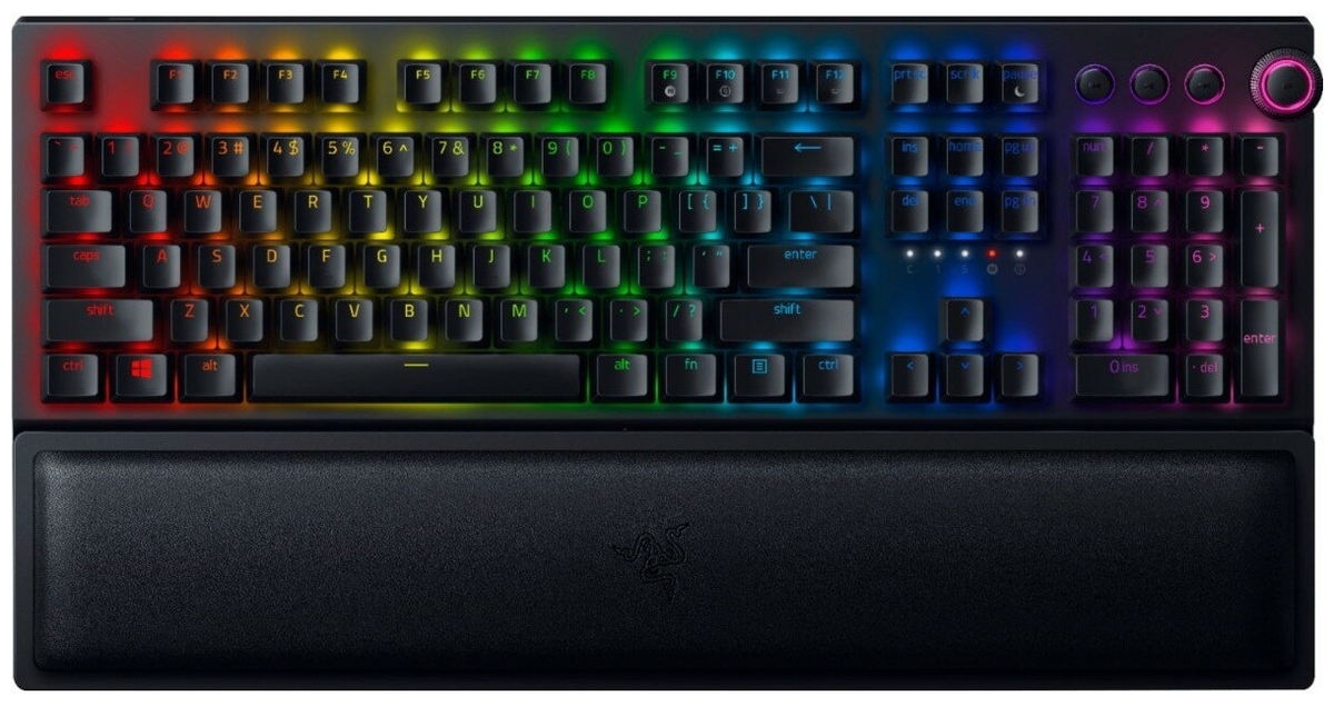 Фотография Клавиатура RAZER BlackWidow V3 Pro (Green Switch) (RZ03-03530800-R3R1)