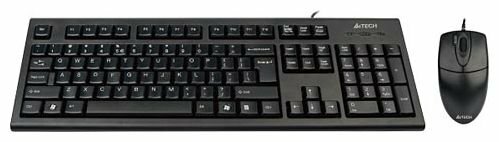Клавиатура A4tech KR-8520D USB Black Slim + мышь
