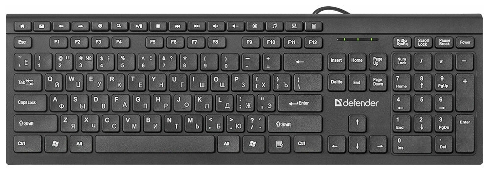 Клавиатура DEFENDER BlackEdition SB-550 RU черный