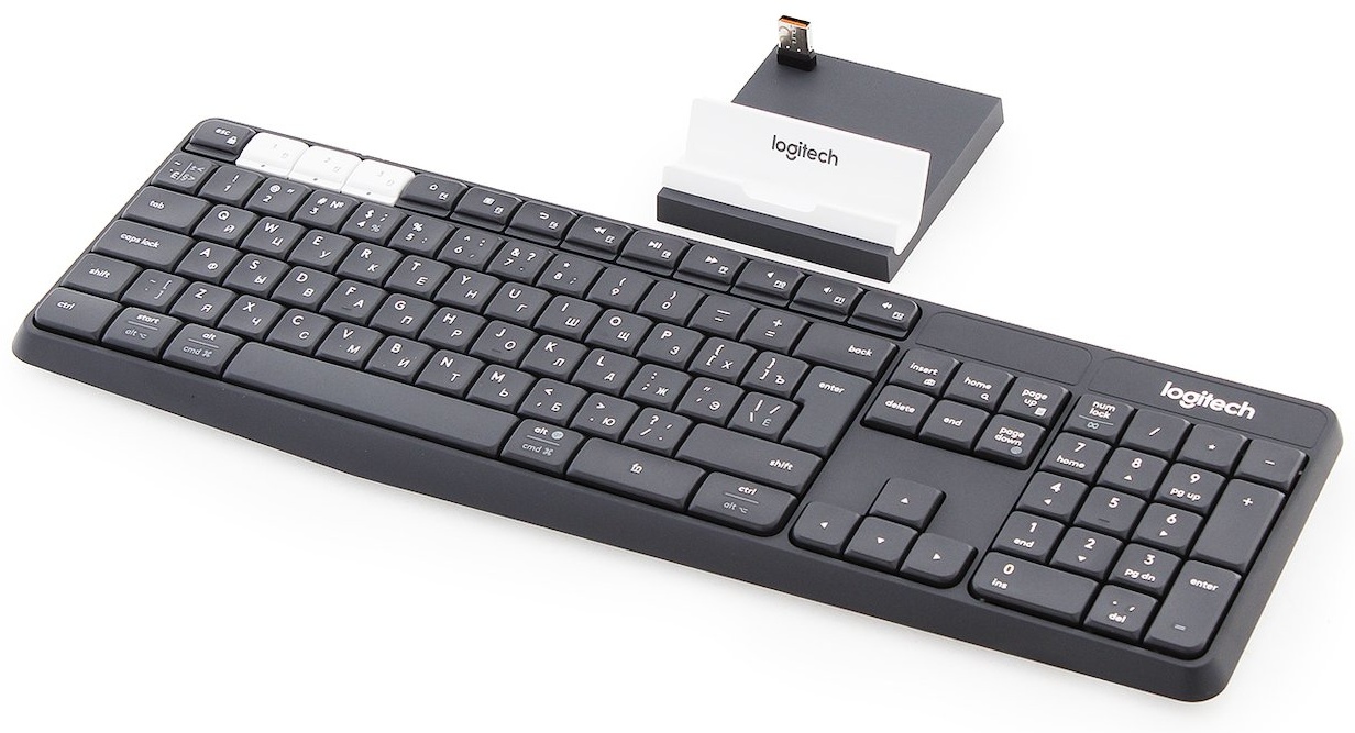 Фото Клавиатура LOGITECH K375s and Stand Combo (L920-008184)