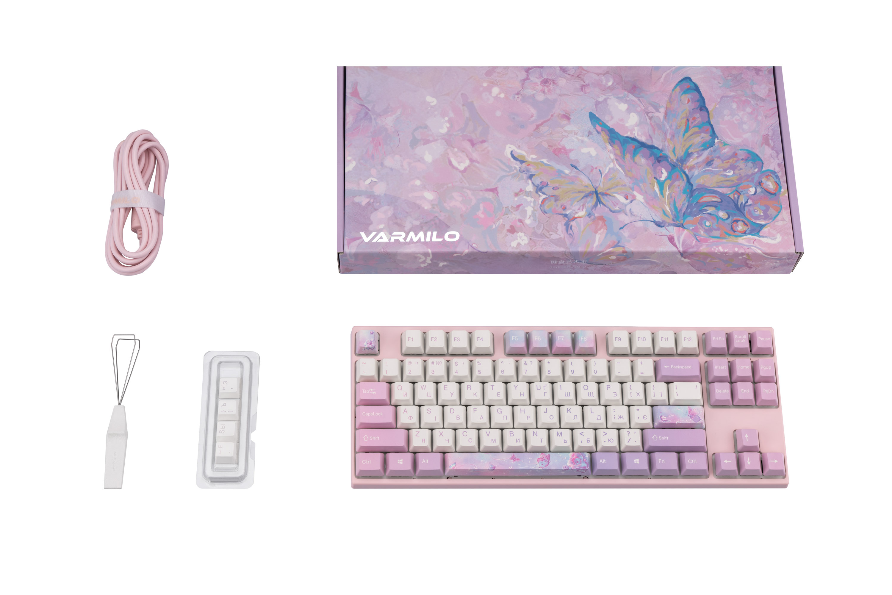 Цена Клавиатура VARMILO VED87 Dreams On Board Cherry Mx Silent Red (A29A030D5A0A17A028)