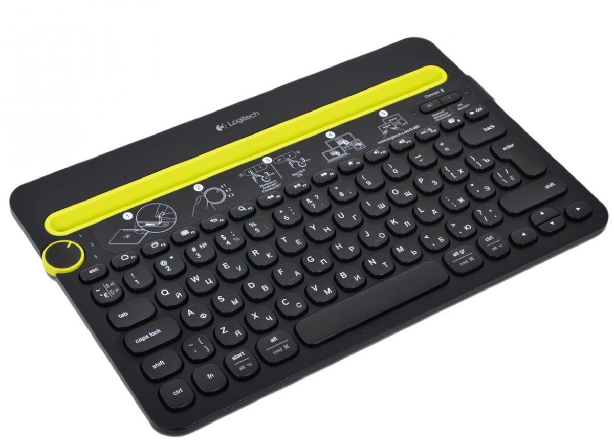 Logitech® Bluetooth® Multi-Device Keyboard K480 - BLACK - RUS - BT - INTNL