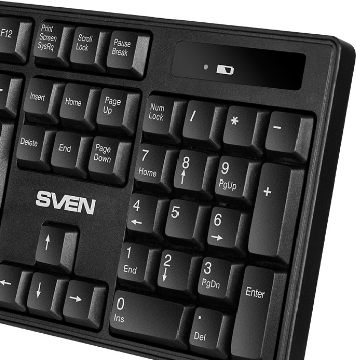 Картинка Клавиатура SVEN KB-C2100W Black