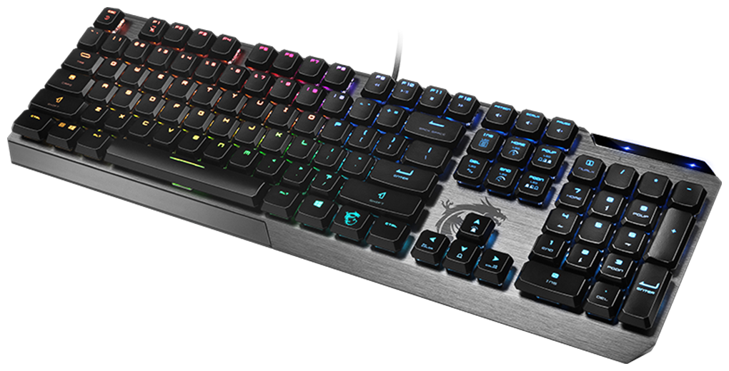 Картинка Клавиатура MSI Vigor GK50 LOW PROFILE Mechanical RGB Black