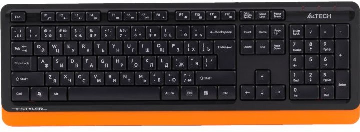 Клавиатура A4tech FK-10-ORANGE Fstyler USB