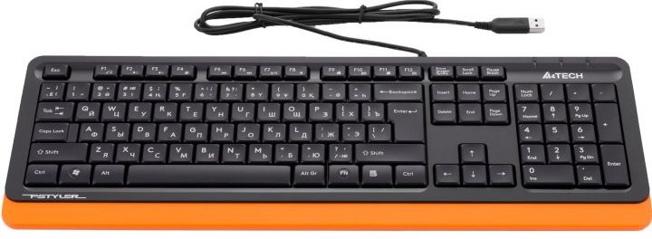 Фотография Клавиатура A4tech FK-10-ORANGE Fstyler USB