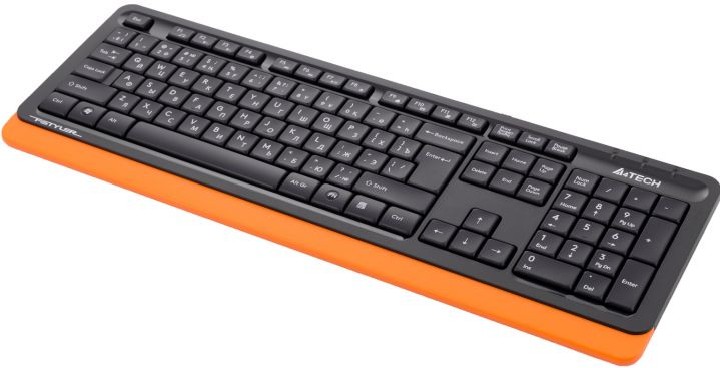 Картинка Клавиатура A4tech FK-10-ORANGE Fstyler USB