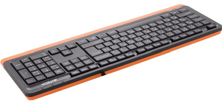 Цена Клавиатура A4tech FK-10-ORANGE Fstyler USB