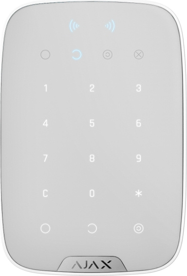 Беспроводная сенсорная клавиатура AJAX KeyPad Plus White