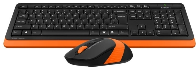 Фото Клавиатура A4tech Fstyler FG1010 Orange USB + мышь