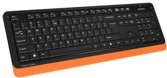 Фотография Клавиатура A4tech Fstyler FG1010 Orange USB + мышь