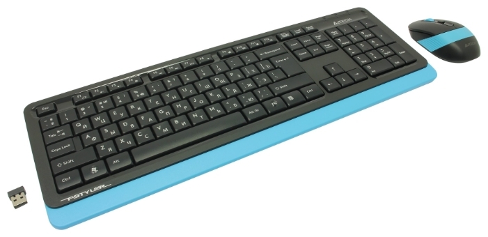 Клавиатура A4tech FG-1010-BLUE Fstyler USB +мышь