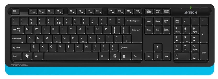 картинка Клавиатура A4tech FG-1010-BLUE Fstyler USB +мышь от магазина 1.kz