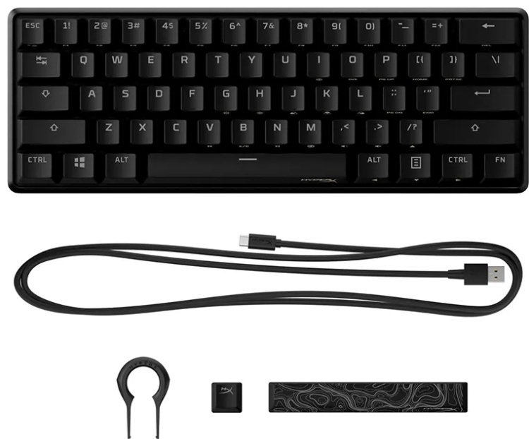 Картинка Клавиатура HyperX Alloy Origins 60 HKBO1S-RB-RU/G