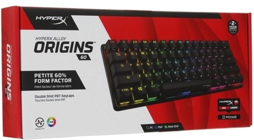 Цена Клавиатура HyperX Alloy Origins 60 HKBO1S-RB-RU/G