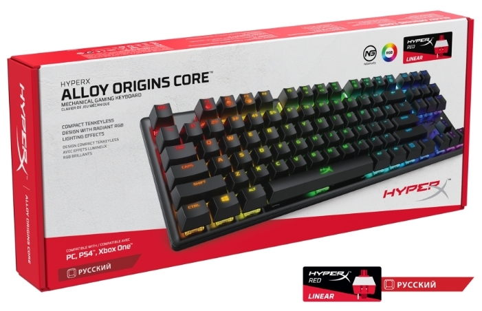 Клавиатура HyperX Alloy Origins Core HX-KB7RDX-RU заказать