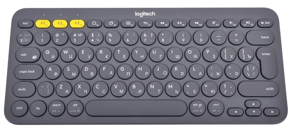 Logitech® K380 Multi-Device Bluetooth® Keyboard - DARK GREY - RUS - BT - INTNL