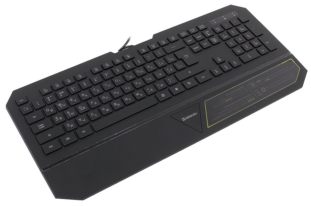 Картинка Клавиатура DEFENDER Oscar SM-660L Pro Black