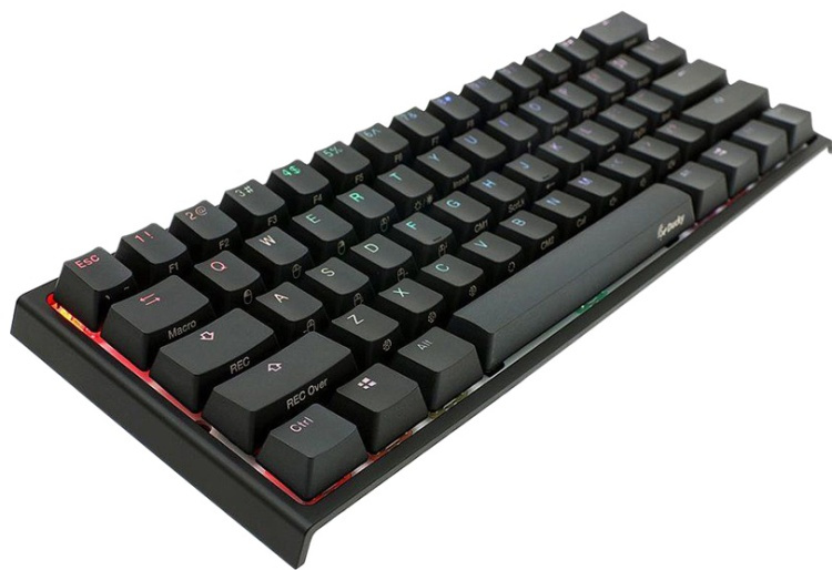 Фото Клавиатура DUCKY One 2 SF, Cherry Red, RGB LED, RU, Black-White (DKON1967ST-RRUPDAZT1)