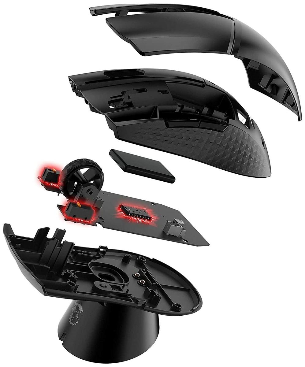 Картинка Мышь MSI Clutch GM41 WIRELESS Gaming Black