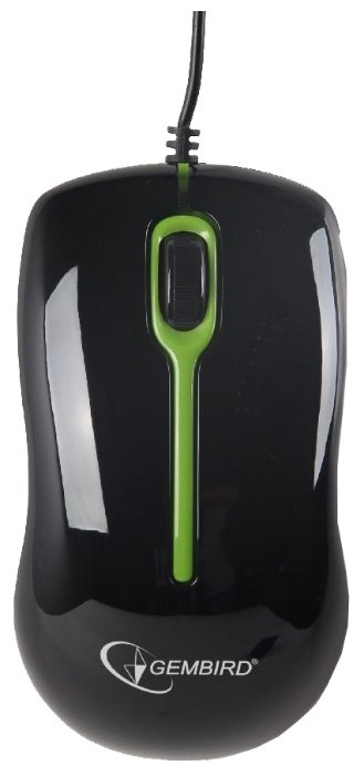 Мышь GEMBIRD MUS-U-004G USB Black & green(079082)
