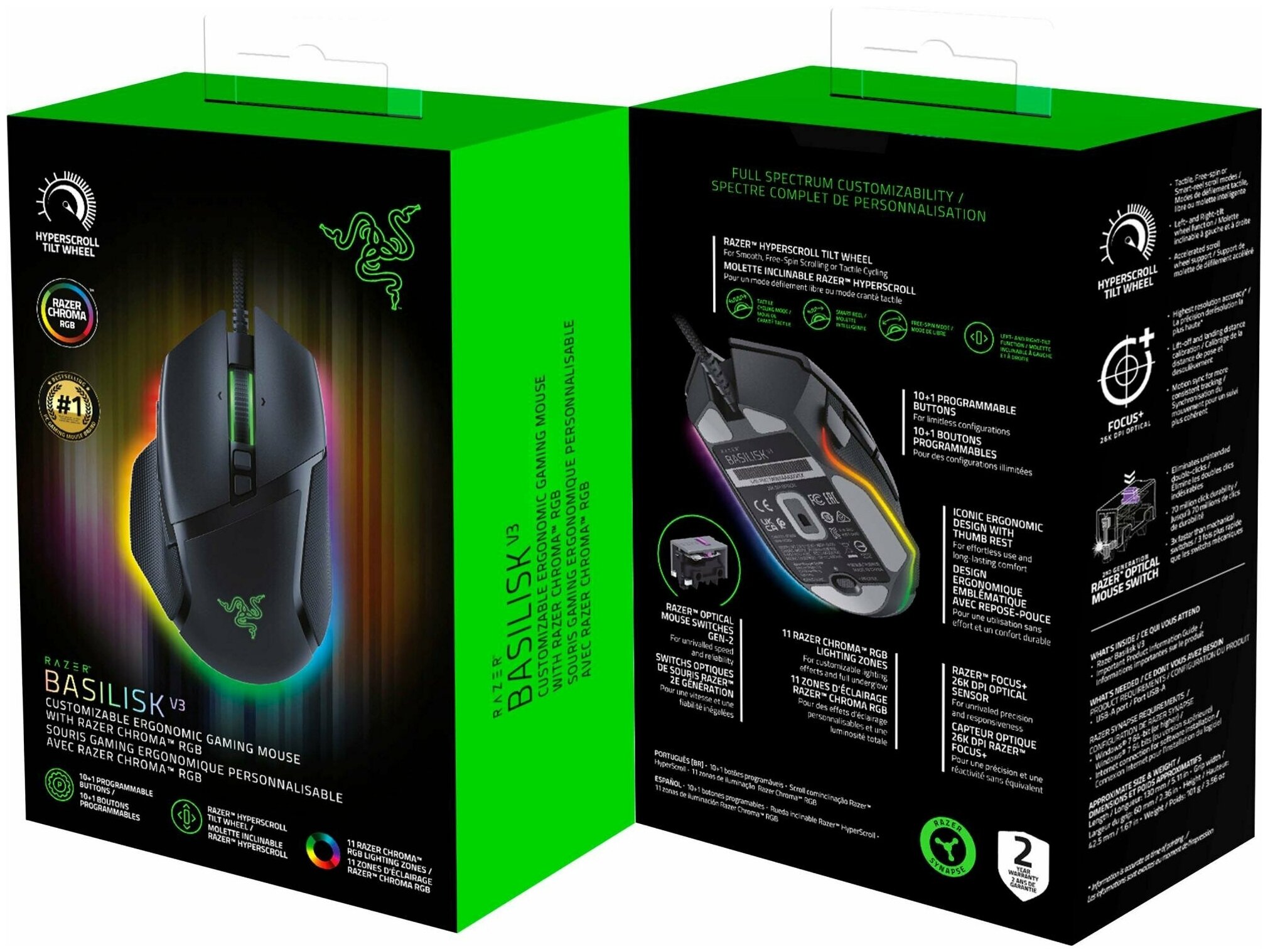 Мышь RAZER Basilisk V3 (RZ01-04000100-R3M1) заказать