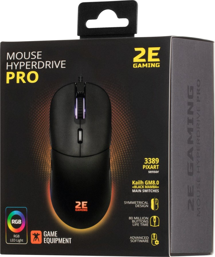 Мышь 2E GAMING HyperDrive Pro RGB Black (2E-MGHDPR-BK) Казахстан